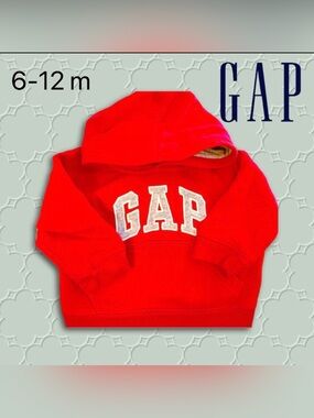 🇺🇸👍GUC GAP | 6 m | Red Unisex Baby Classic GAP hoodie SO COZY & COMFY